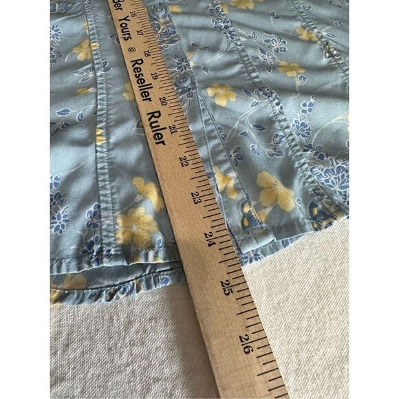 Emma James Women's Blue Floral Print Blouse Size 16P and Skirt Set Size 14 NWT - Picture 10 of 11